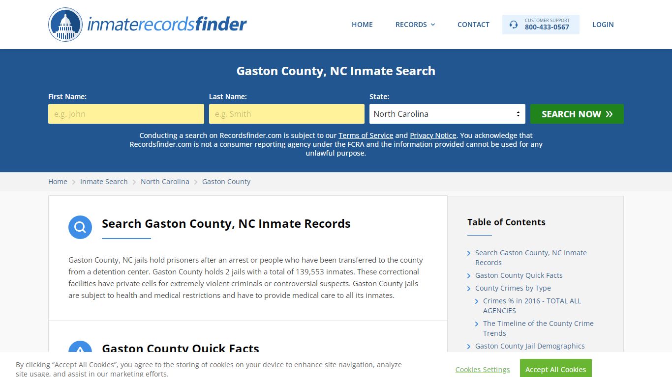 Gaston County, NC Inmate Lookup & Jail Records Online